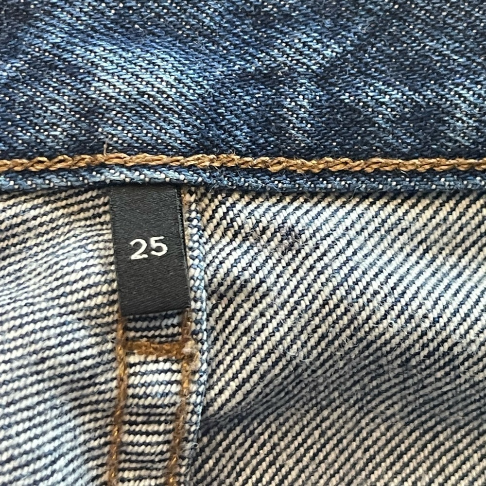 Goldsign A Jean, Dark Blue, Straight Leg, High Rise, 28” Inseam,W3342-759,Sz. 25 - Picture 5 of 16
